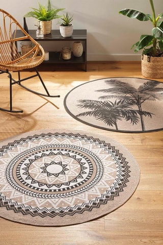 Tapis Tropic Nature - Beige et noir