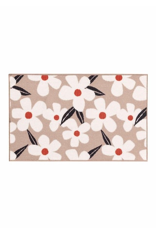 Tapis Darcy - Beige et rouge