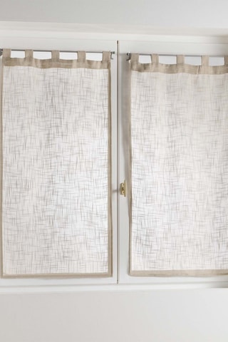 Paire de voilages Haltona - Noisette - 60 x 90 cm