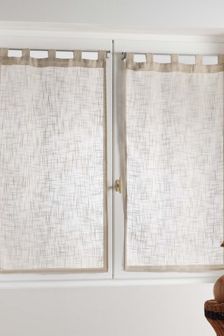 Paire de voilages Haltona - Noisette - 60 x 90 cm
