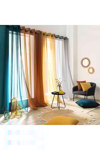 Voilage Casual - Bleu pétrole - 140 x 240 cm