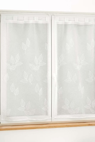 Paire de voilages Berry - Blanc - 60 x 160 cm