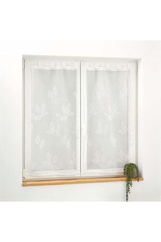 Paire de voilages Berry - Blanc - 60 x 160 cm