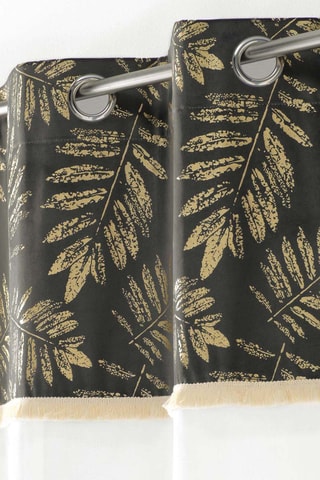 Voilage Adelor - Blanc et anthracite - 140 x 240 cm