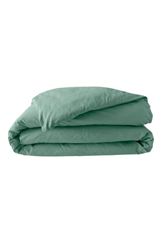Housse de couette en percale de coton 78 fils/cm² Percaline - Vert