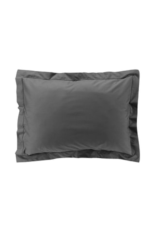 Taie d'oreiller en percale de coton 78 fils/cm² Percaline - Gris