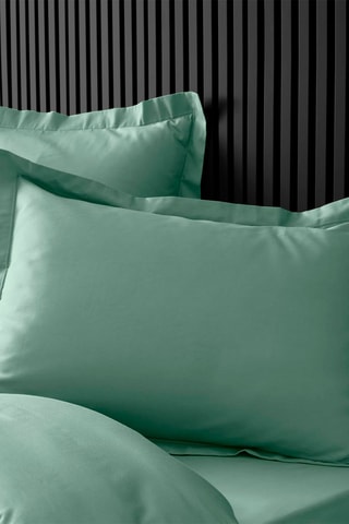 Taie d'oreiller en percale de coton 78 fils/cm² Percaline - Vert