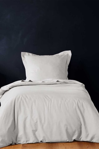 Housse de couette en coton 57 fils/cm² Lina - Blanc