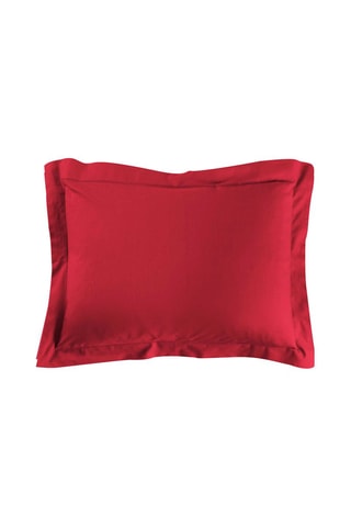 Taie d'oreiller en coton 57 fils/cm² Lina - Rouge