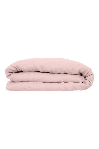 Housse de couette en lin Linah - Rose