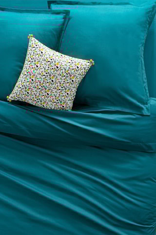 Housse de couette en coton 115 g/m² - Bleu canard