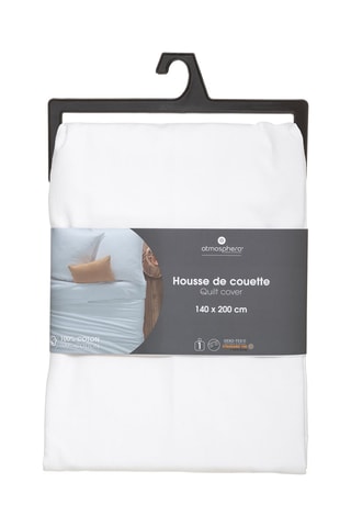 Housse de couette en coton 115 g/m² - Blanc