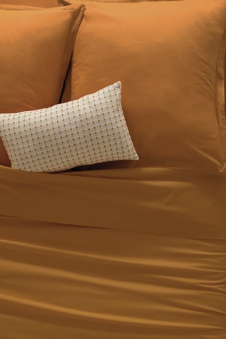 Housse de couette en coton 115 g/m² - Moutarde