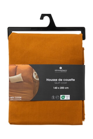 Housse de couette en coton 115 g/m² - Moutarde