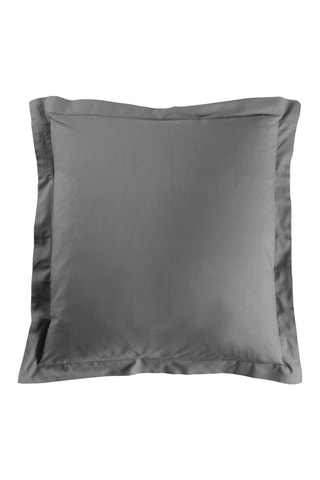 Taie d'oreiller en coton 57 fils/cm² Lina - Anthracite
