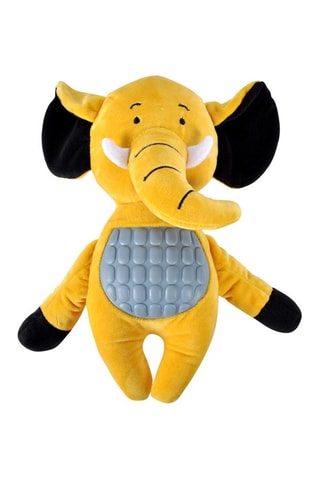 Peluche sonore - 28 x 29 cm  - Jaune