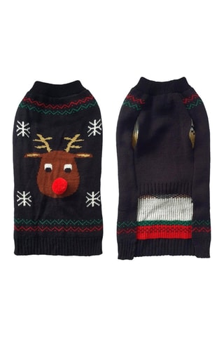 Pull de Noël pour chien - Taille S - Noir