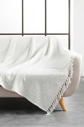 Plaid Zamina  Naturel - 125 x 150 cm