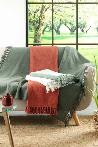 Plaid Zamina  Naturel - 125 x 150 cm