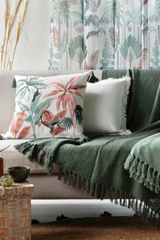 Plaid Zamina  Terracotta - 125 x 150 cm