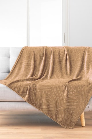 Plaid Nelia - Camel - 125 x 150 cm