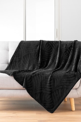 Plaid Nelia - Noir - 125 x 150 cm