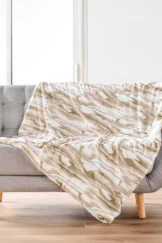 Plaid Cheyenne - Naturel - 125 x 150 cm