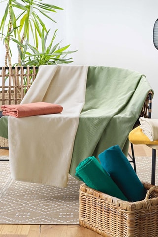 Plaid Lucile Emeraude - 180 x 220 cm