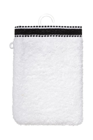 2 gants de toilette Joia - Blanc