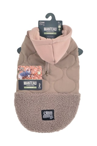 Manteau matelassé à capuche - Taille L - Beige
