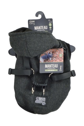 Manteau à capuche avec harnais - Taille S - Anthracite