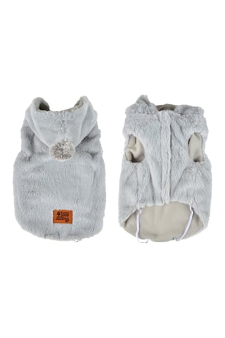 Manteau à capuche - Taille L - Ecru