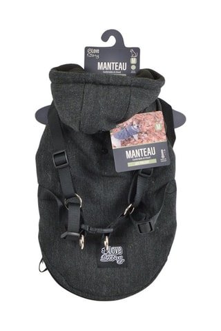 Manteau à capuche avec harnais - Taille L - Anthracite