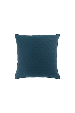 Housse de coussin Mellow Chic 40 x 40 cm - Bleu marine et blanc