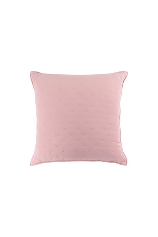 Housse de coussin Mellow Chic 40 x 40 cm - Rose et blanc