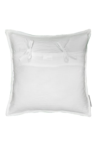 Housse de coussin Mellow Chic 60 x 60 cm - Vert menthe et blanc