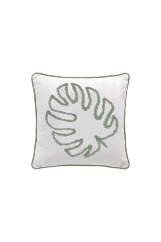 Housse de coussin Mahe Vert et blanc - 40 x 40 cm