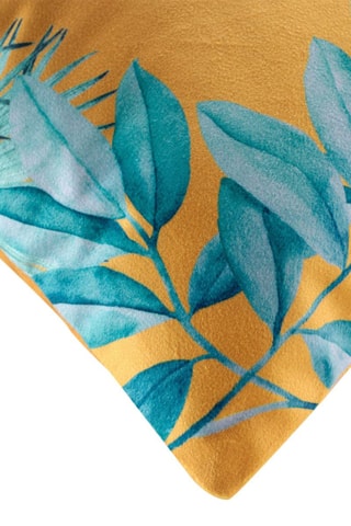 Housse de coussin Samoa - Bleu et orange - 40 x 40 cm