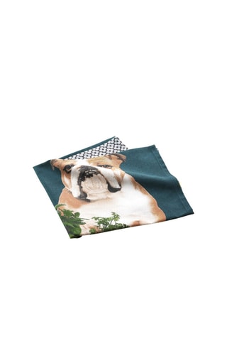 Torchon Hot Dog Bleu canard