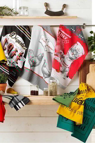 Torchon Comptoir Gris