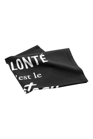 Torchon Gourmandise - Noir et blanc