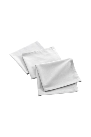 3 serviettes de table Mistral Blanc