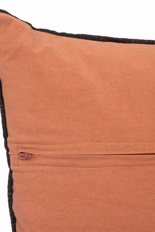 Coussin Linah en lin - Terracotta - 45 x 45 cm