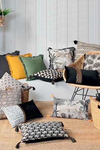 Coussin Vanina Jaune - 45 x 45 cm