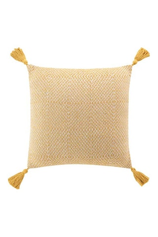 Coussin déhoussable Louisette Jaune - 40 x 40 cm