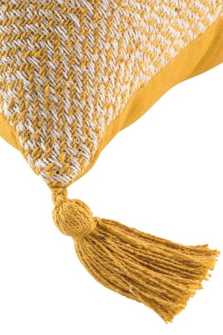 Coussin déhoussable Louisette Jaune - 40 x 40 cm