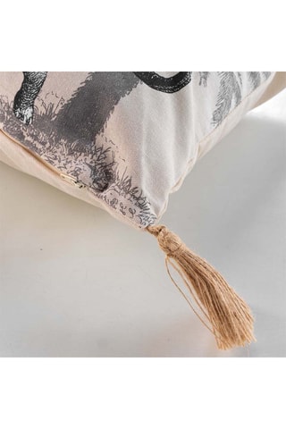 Coussin déhoussable Kenya 30 x 50 cm - Crème