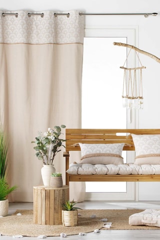 Coussin déhoussable  Bahina - Blanc - 40 x 40 cm