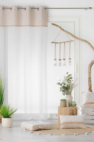 Coussin déhoussable  Bahina - Blanc - 40 x 40 cm