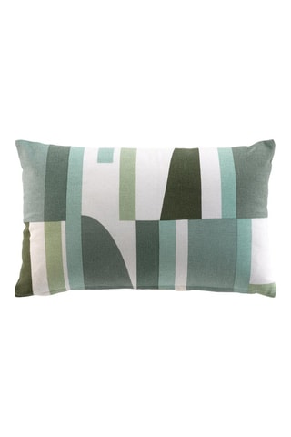 Coussin Enigma - Vert et blanc - 30 x 50 cm